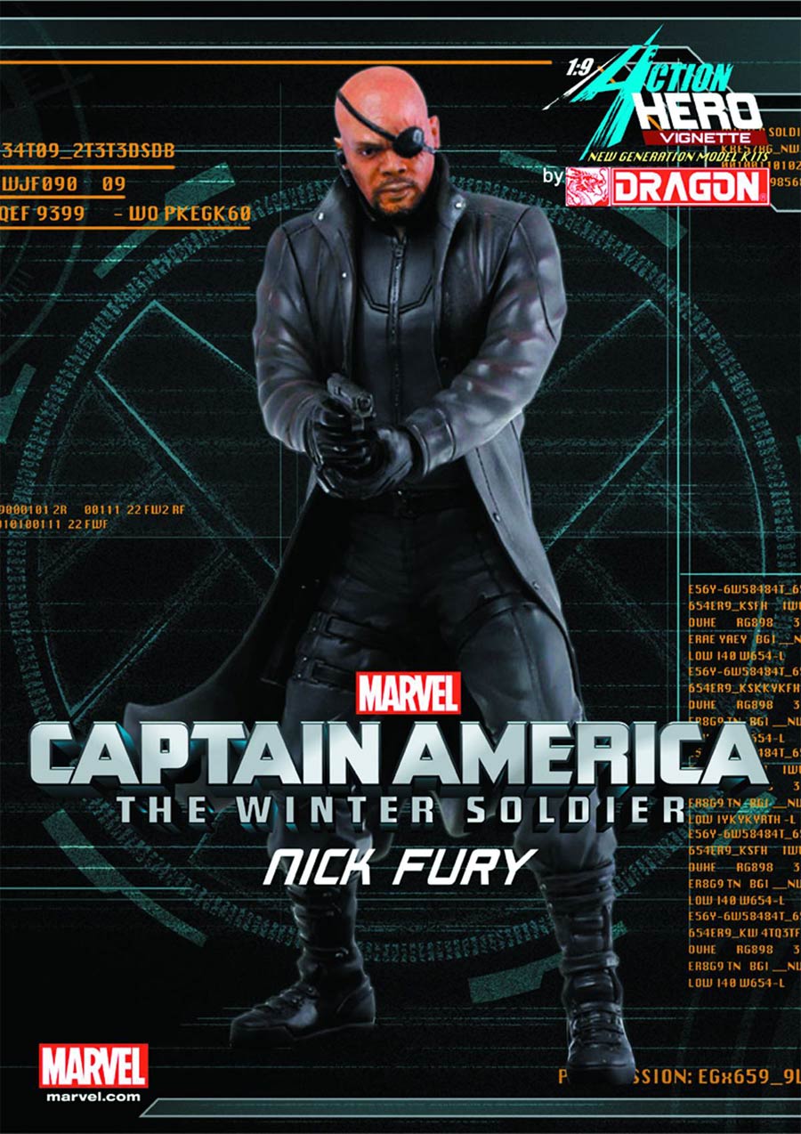 Captain America The Winter Soldier Nick Fury Action Hero Vignette