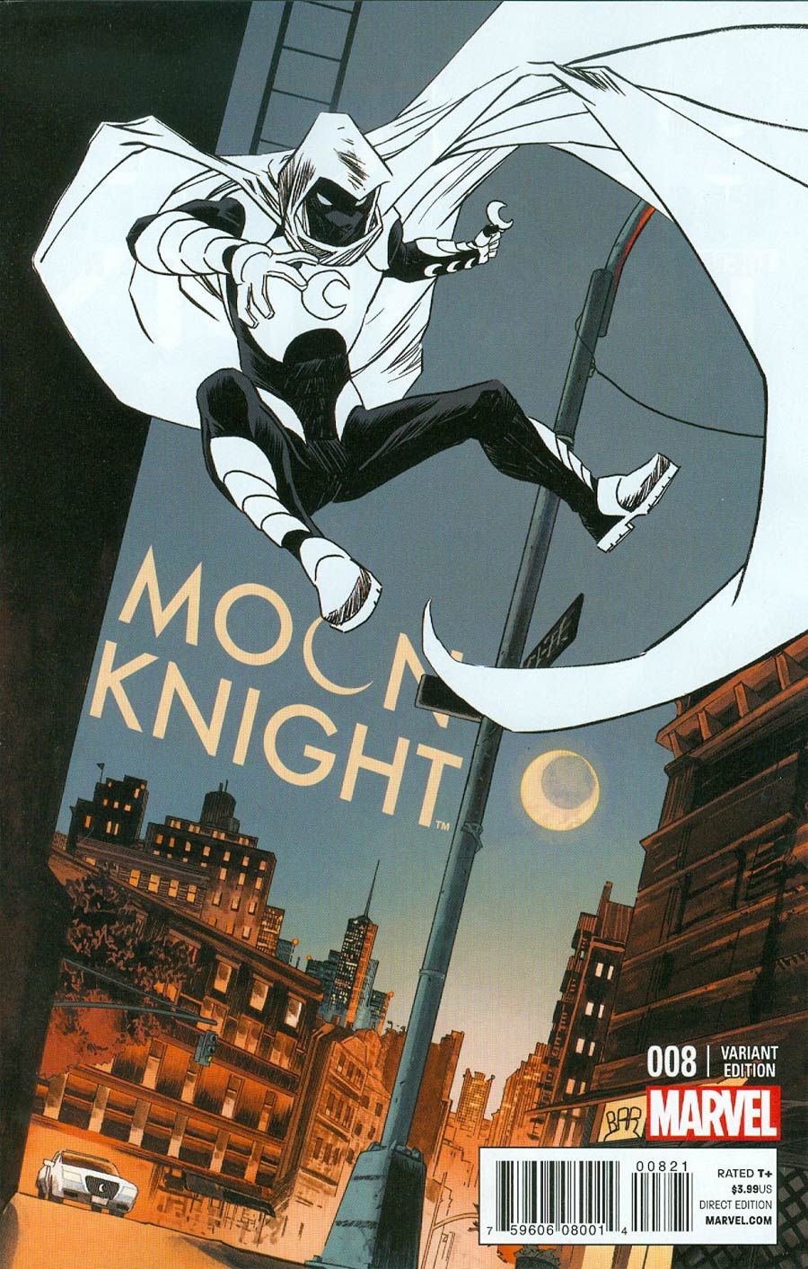 Moon Knight Vol 7 #8 Cover B Incentive Declan Shalvey Variant Cover