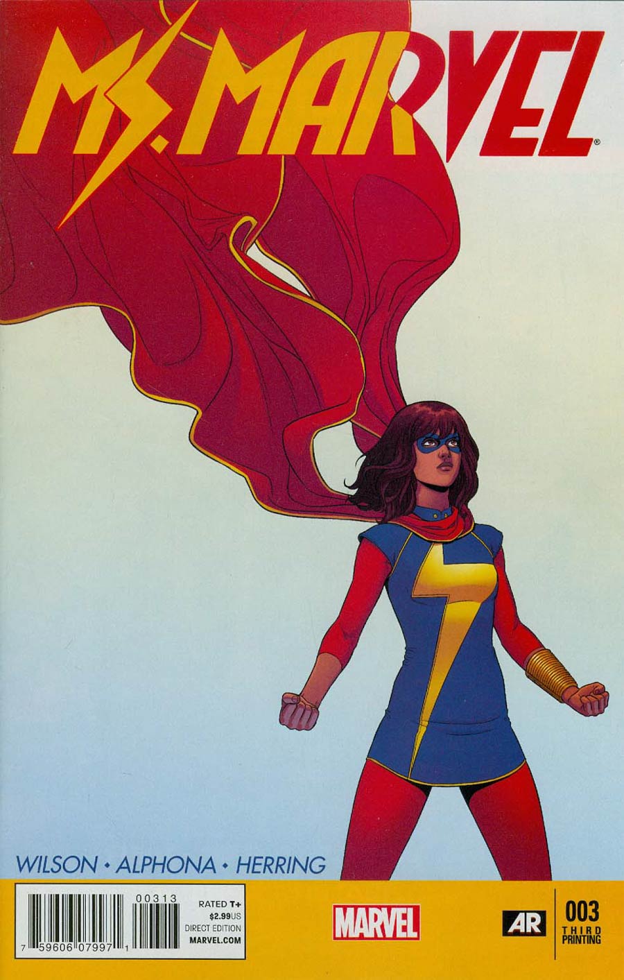 Ms Marvel Vol 3 #3 Cover D 3rd Ptg Jamie McKelvie Variant Cover