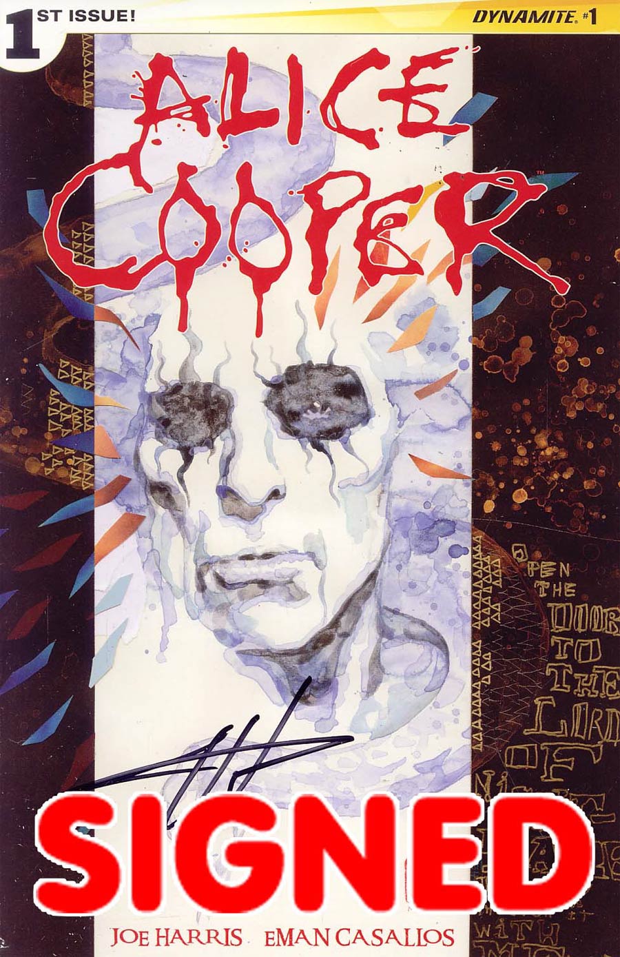 Alice Cooper #1 Cover E Regular David Mack Cover Signed By Joe Harris