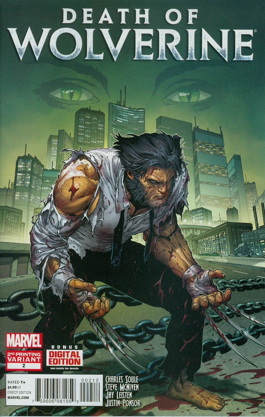 Death Of Wolverine #2 Cover E 2nd Ptg Steve McNiven Variant Cover