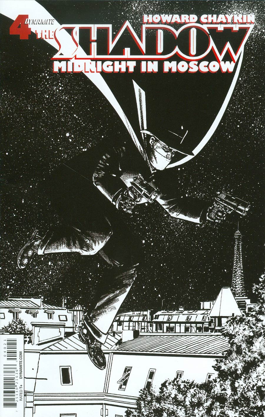 Shadow Midnight In Moscow #4 Cover B Variant Rare Howard Chaykin Black & White Cover