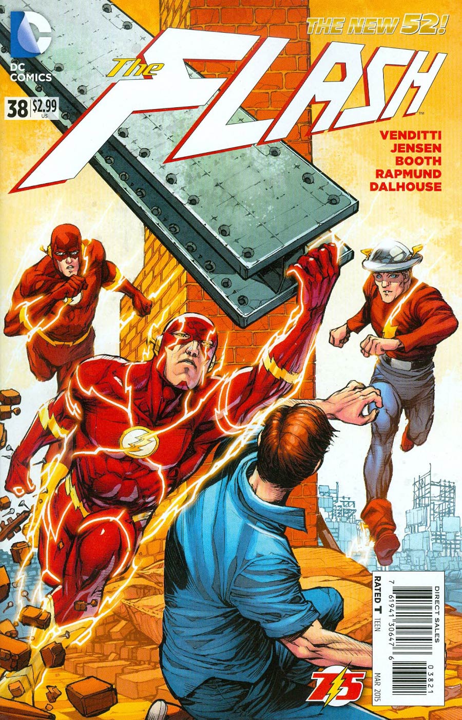 Flash Vol 4 #38 Cover B Variant Howard Porter Flash 75th Anniversary Cover