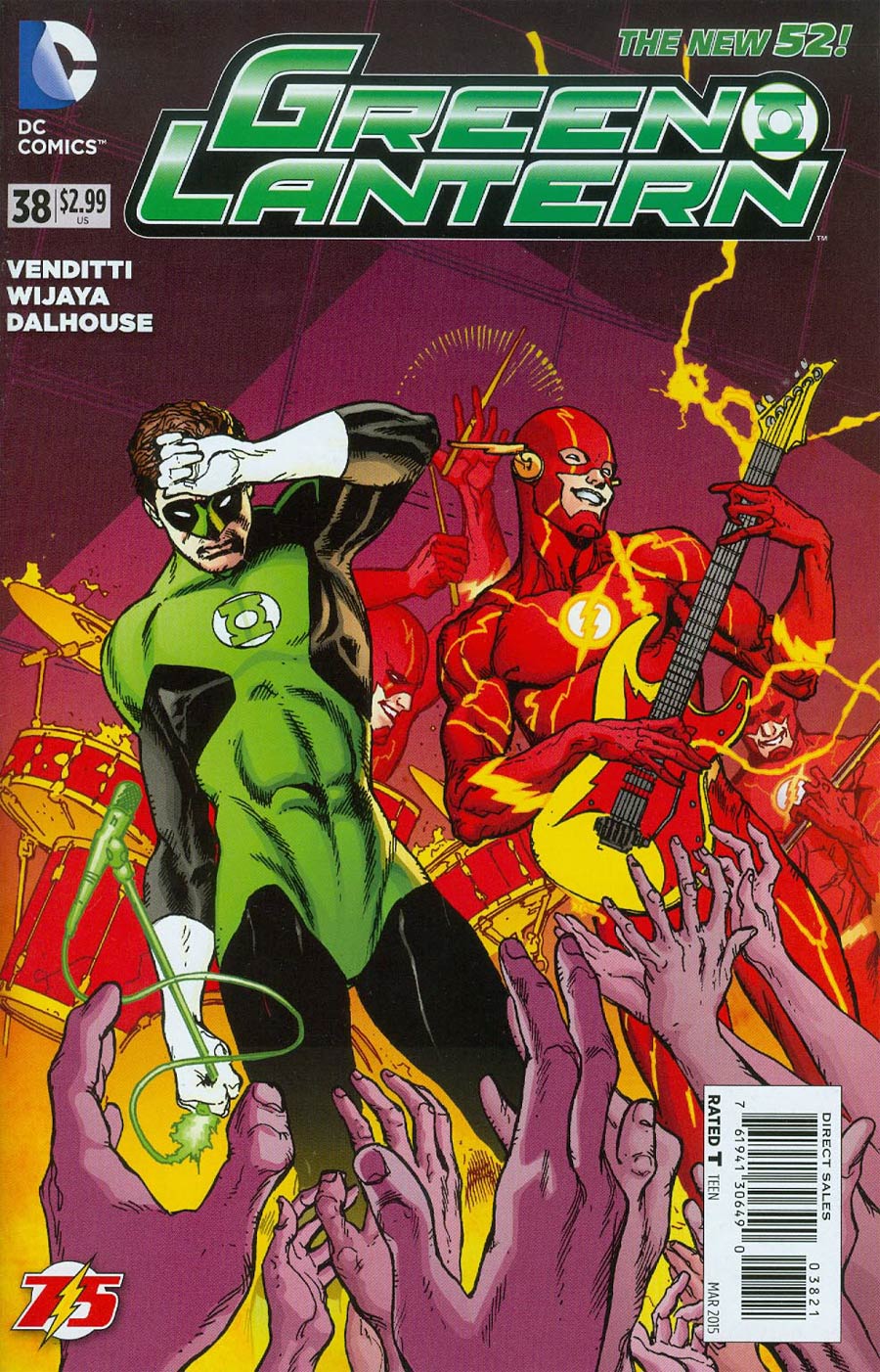 Green Lantern Vol 5 #38 Cover B Variant Doug Mahnke Flash 75th Anniversary Cover