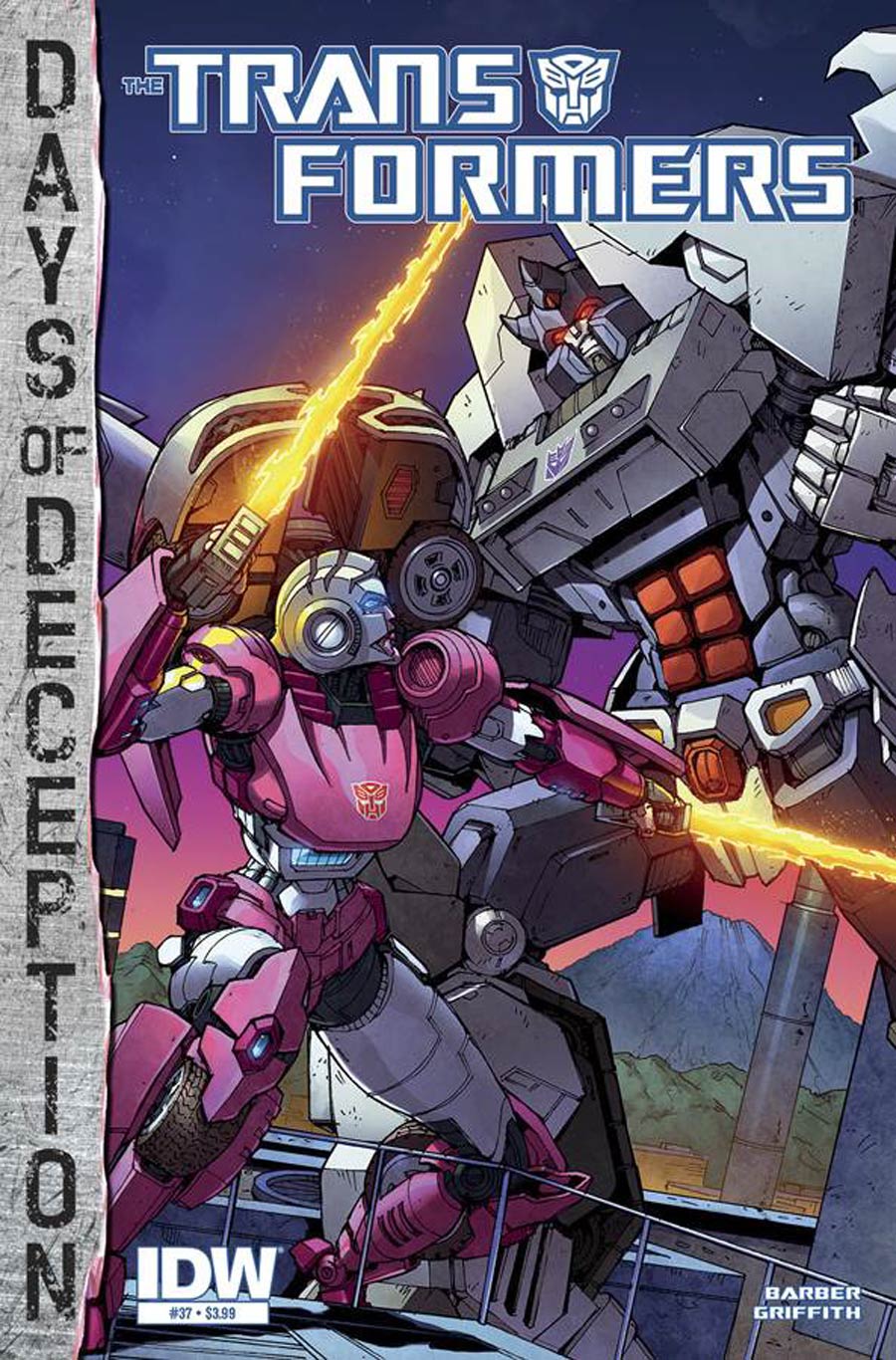 Transformers Vol 3 #37 Cover A Regular Andrew Griffith Cover (Days Of Deception Tie-In)