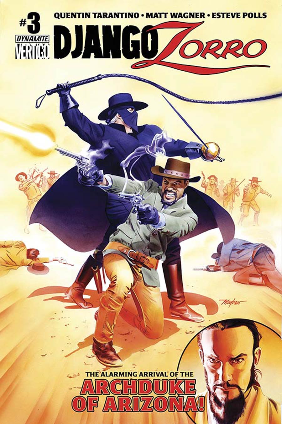 Django Zorro #3 Cover C Variant Mike Mayhew Subscription Cover