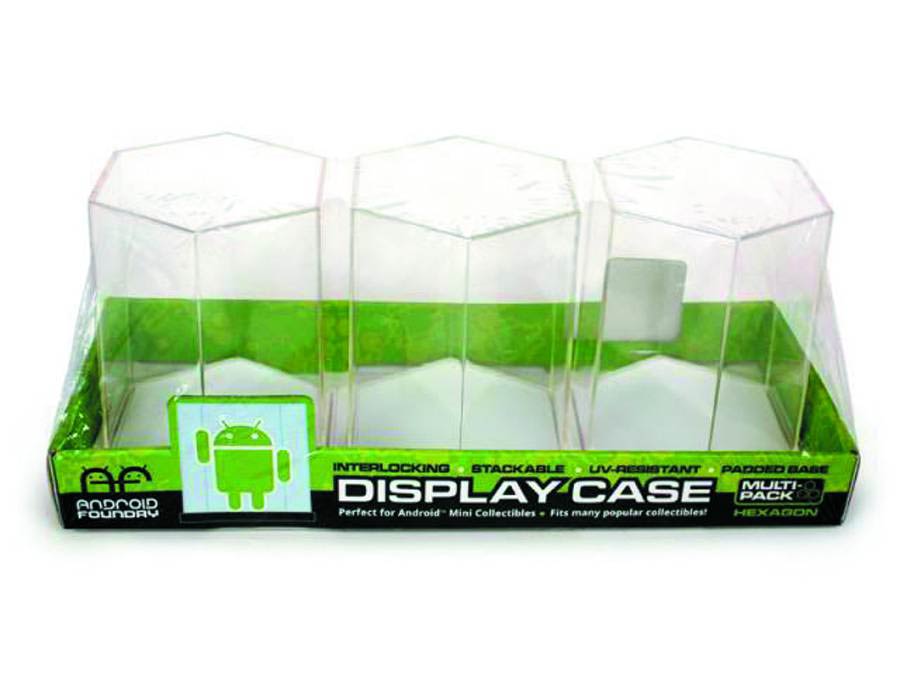 Mini-Figure Hexagonal Display Case 3-Pack - White