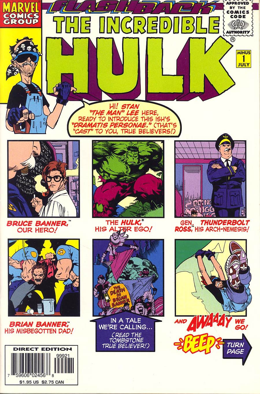 Incredible Hulk #-1 Flashback Cover B