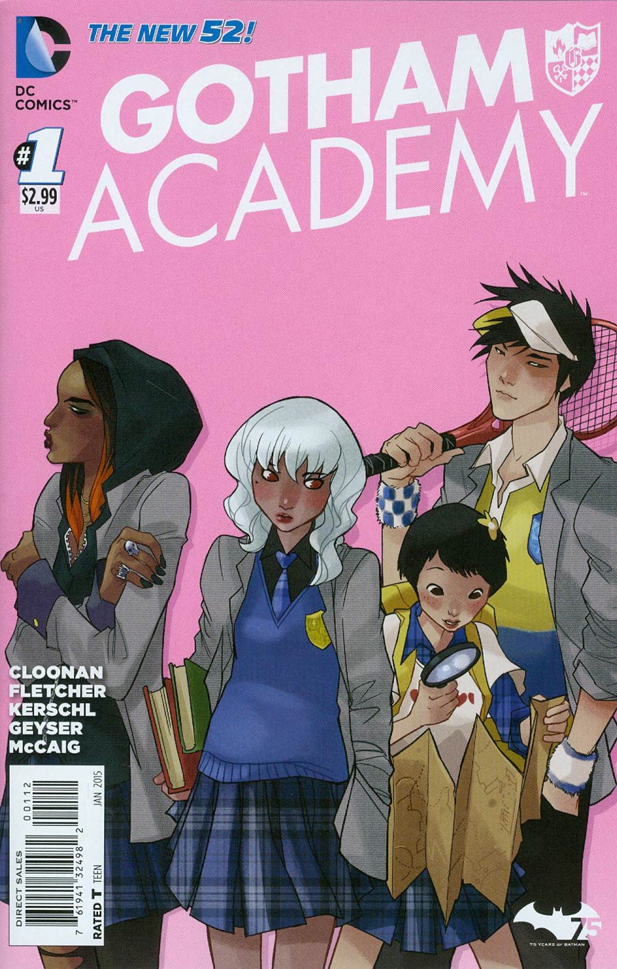 Gotham Academy #1 Cover C 2nd Ptg Karl Kerschl Variant Cover