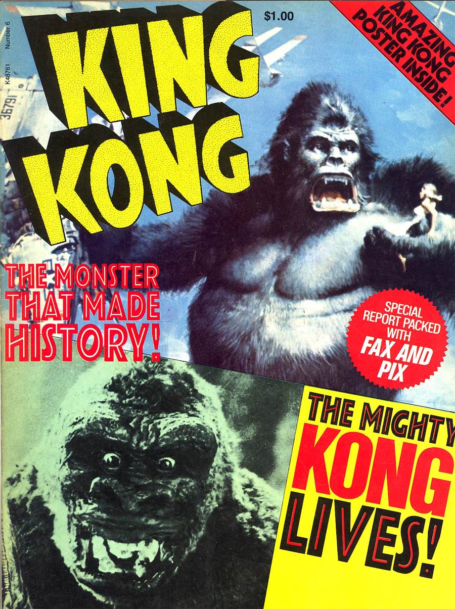 King Kong The Monster That Made History Poster Magazine 1977