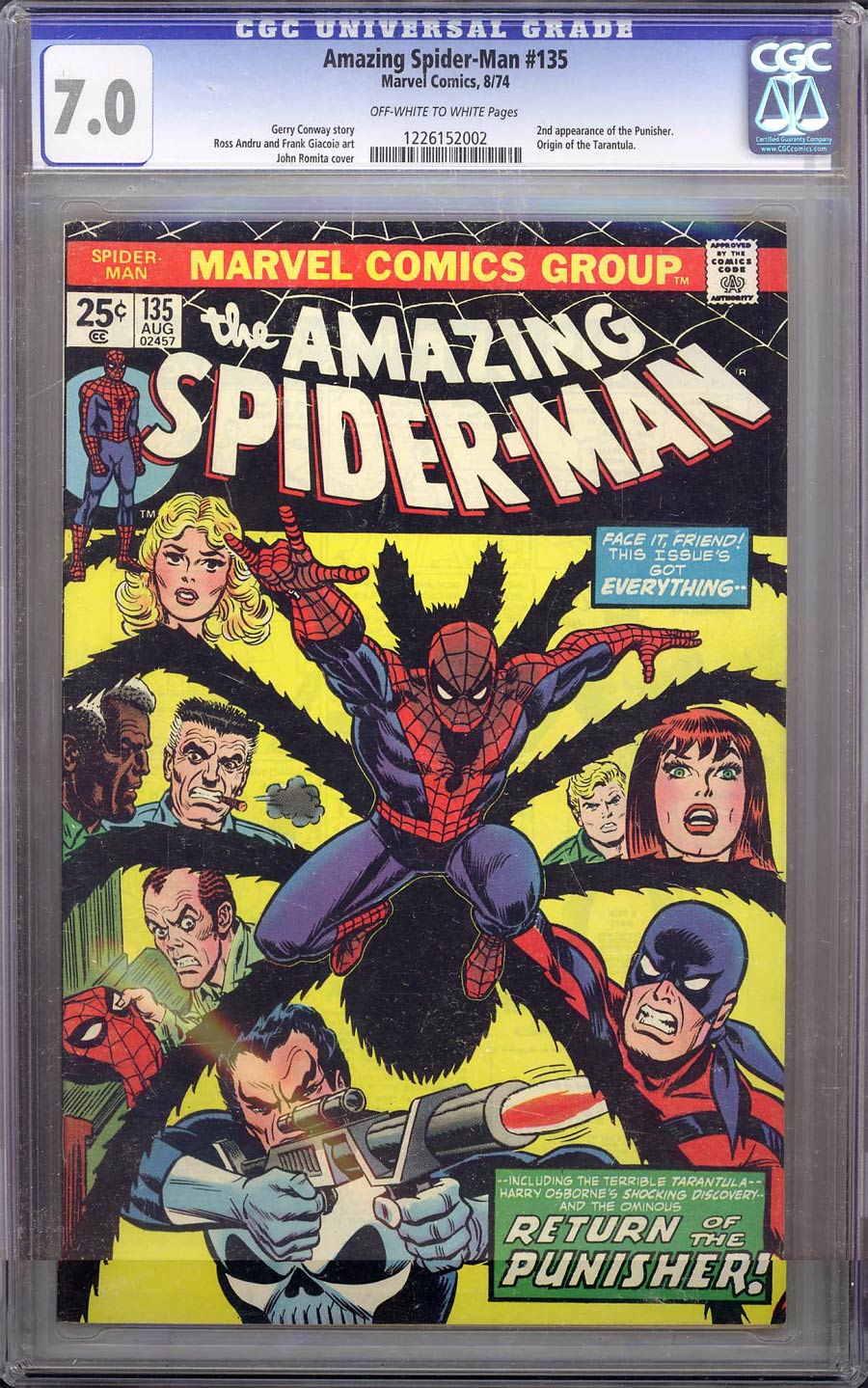 Amazing Spider-Man #135 Cover B CGC 7.0