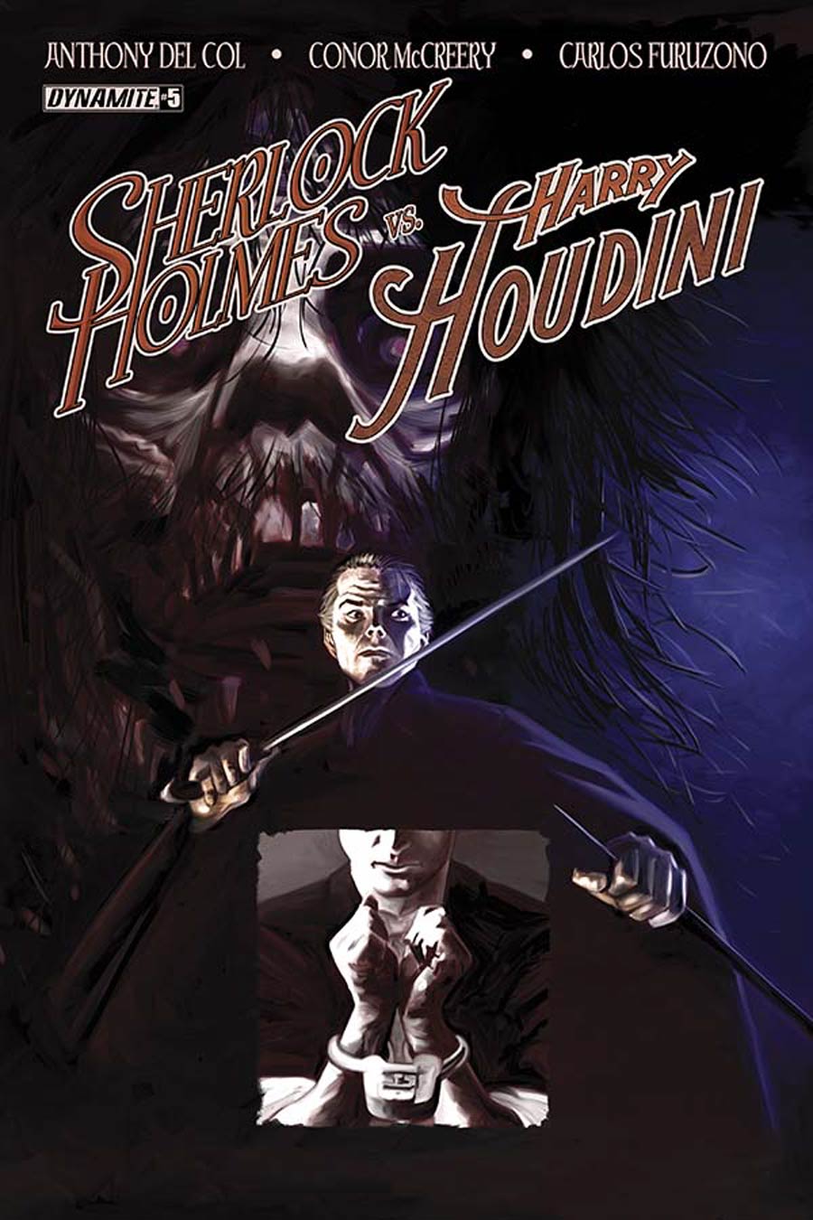 Sherlock Holmes vs Harry Houdini #5 Cover B Variant Colton Worley Cover