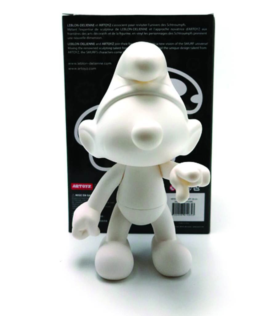 Smurfs Monochrome 8-Inch Vinyl Figure - DIY (White)