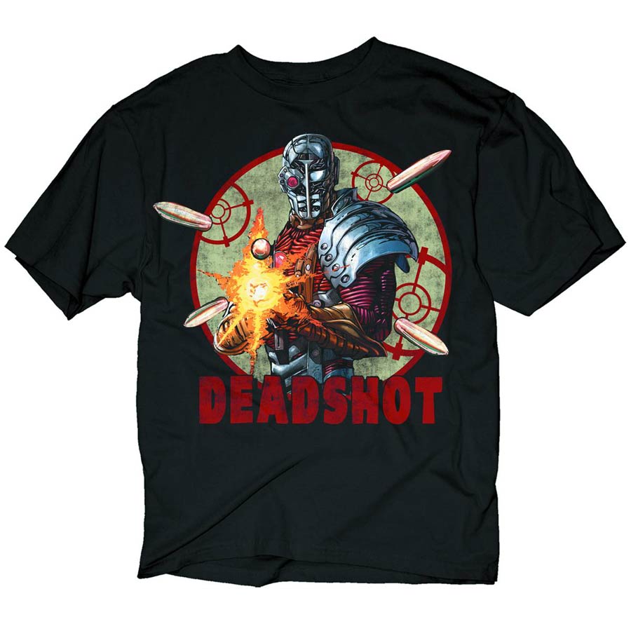 Deadshot Previews Exclusive Black T-Shirt Large