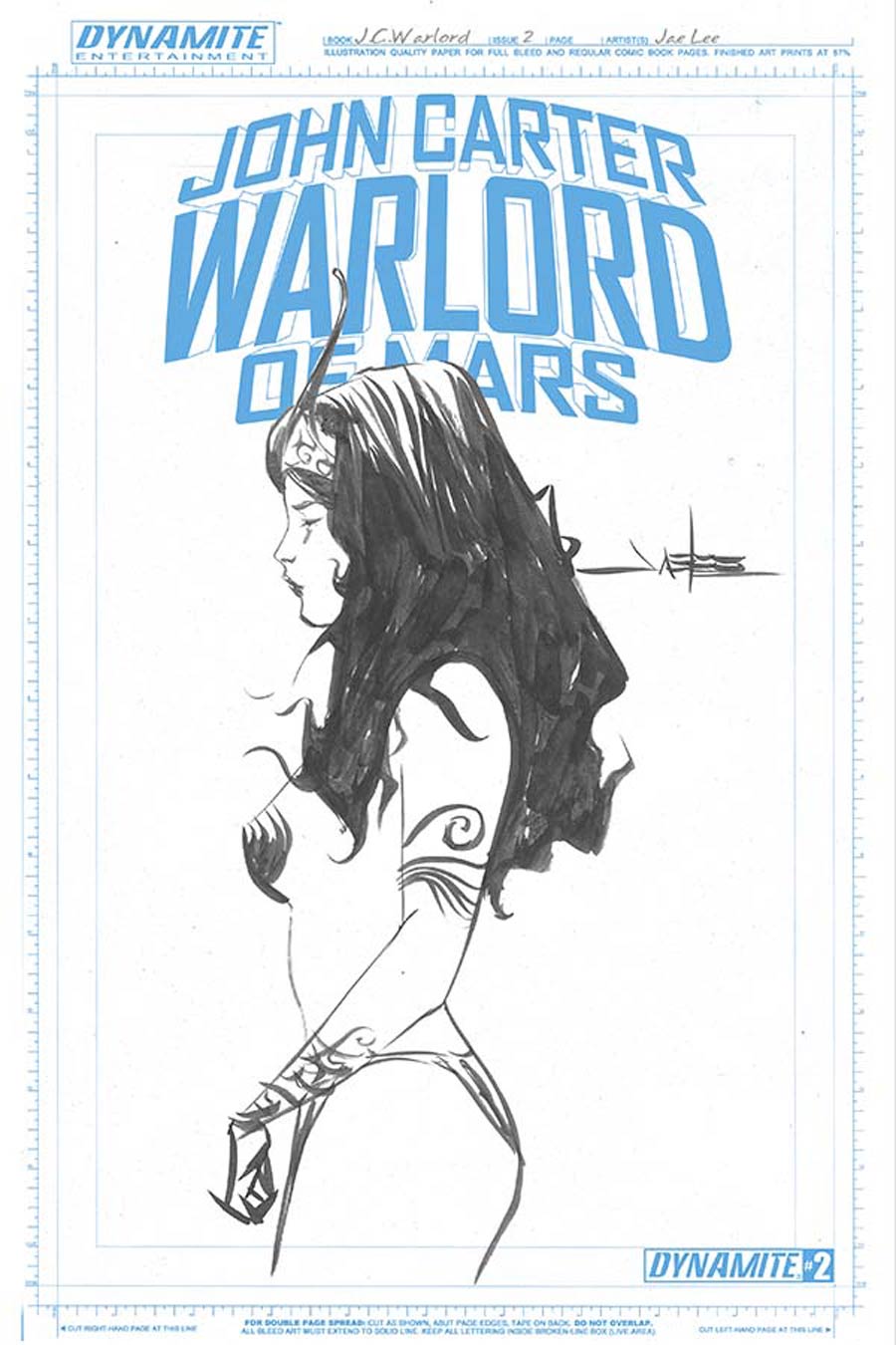 John Carter Warlord Of Mars Vol 2 #2 Cover G Incentive Jae Lee Art Board Variant Cover