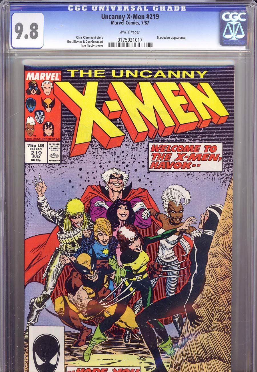 Uncanny X-Men #219 Cover B CGC 9.8