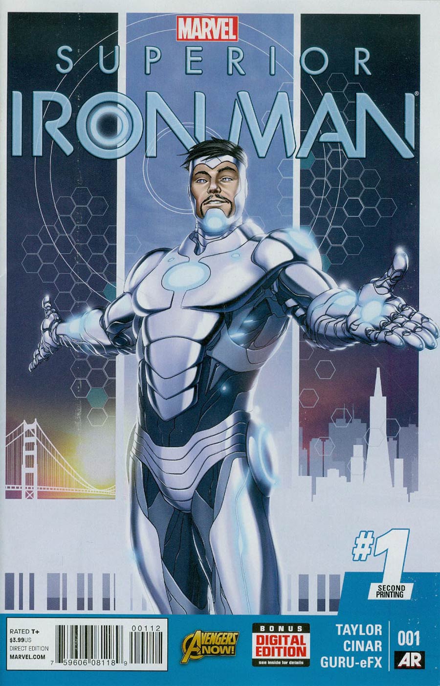 Superior Iron Man #1 Cover K 2nd Ptg Mike Choi Variant Cover (AXIS Tie-In)