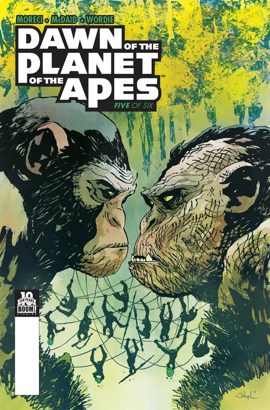 Dawn Of The Planet Of The Apes #5 Cover A Regular Christopher Mitten Cover