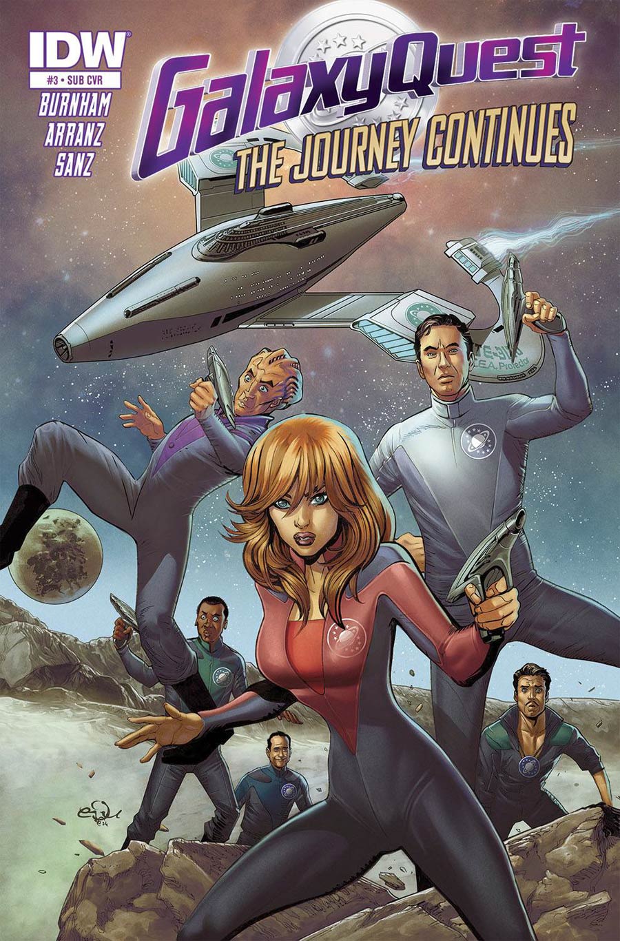 Galaxy Quest Journey Continues #3 Cover B Variant Eduardo Francisco Subscription Cover