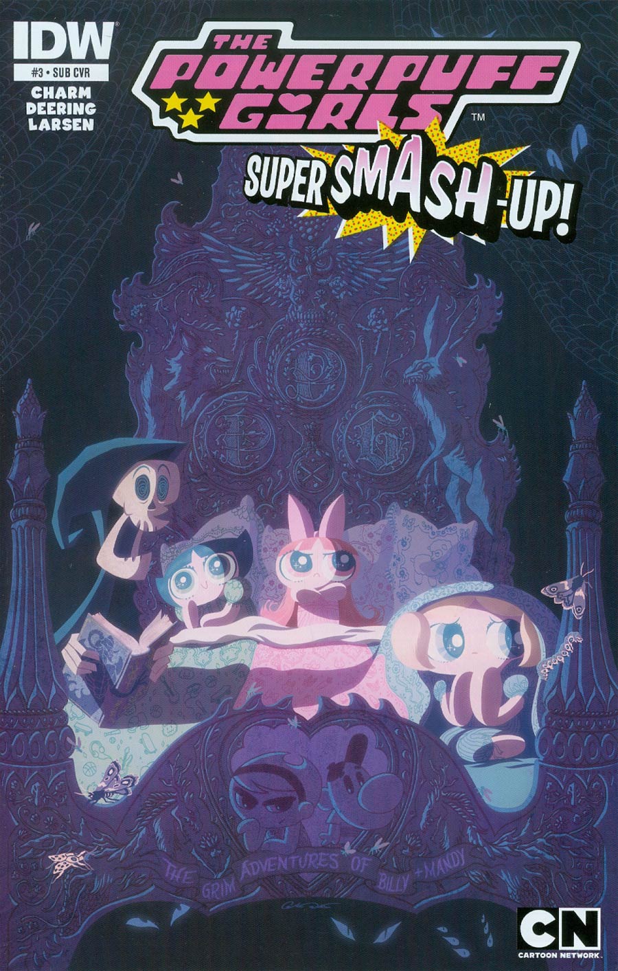 Powerpuff Girls Super Smash-Up #3 Cover B Variant George Caltsoudas Subscription Cover