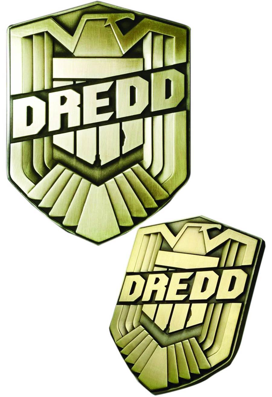 Dredd Movie Badge 1/1 Metal Prop Replica