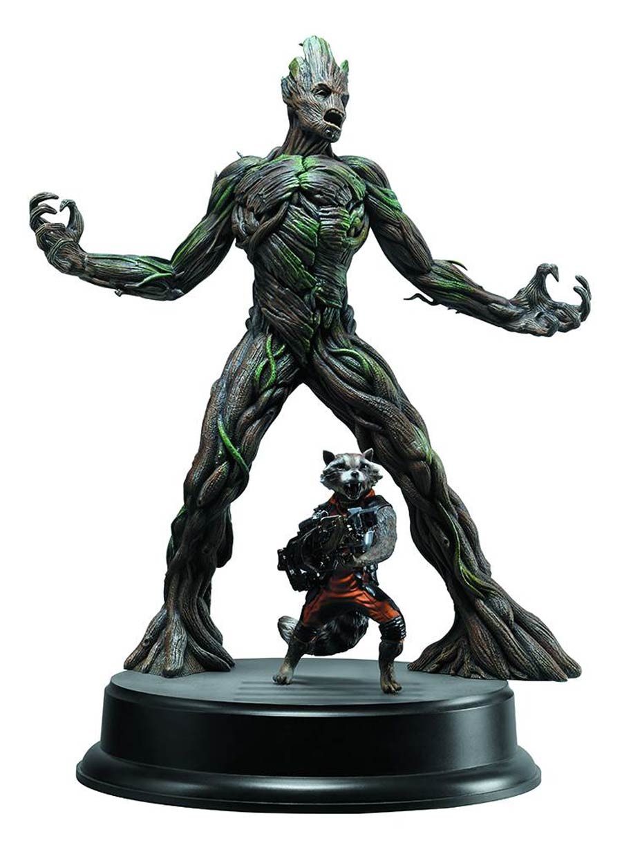 Guardians Of The Galaxy Groot With Rocket Raccoon 1/9 Scale Model Kit