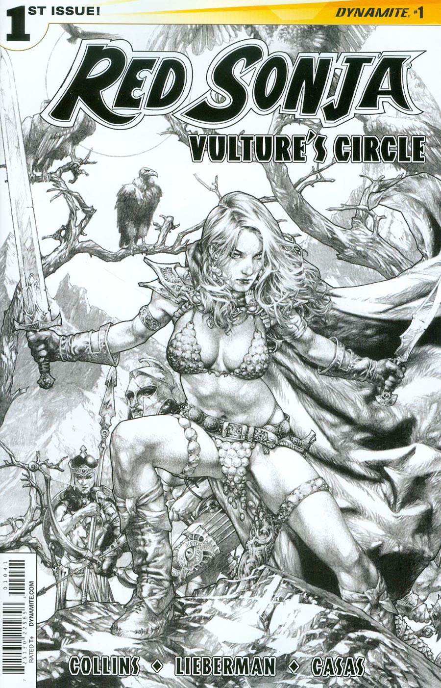 Red Sonja Vultures Circle #1 Cover D Incentive Jay Anacleto Black & White Cover