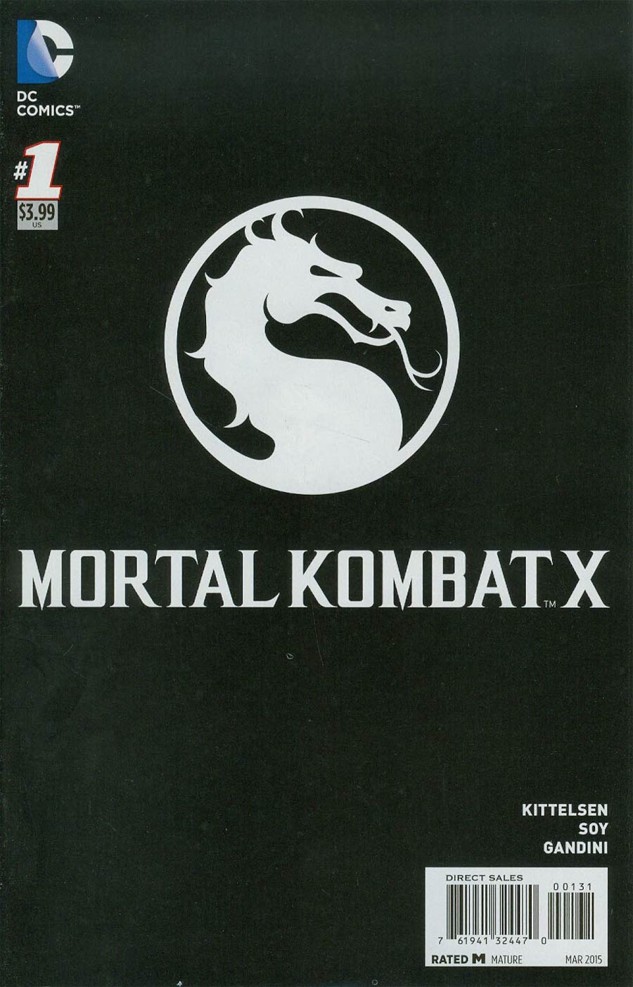 Mortal Kombat X #1 Cover C Incentive Video Game Art Variant Cover