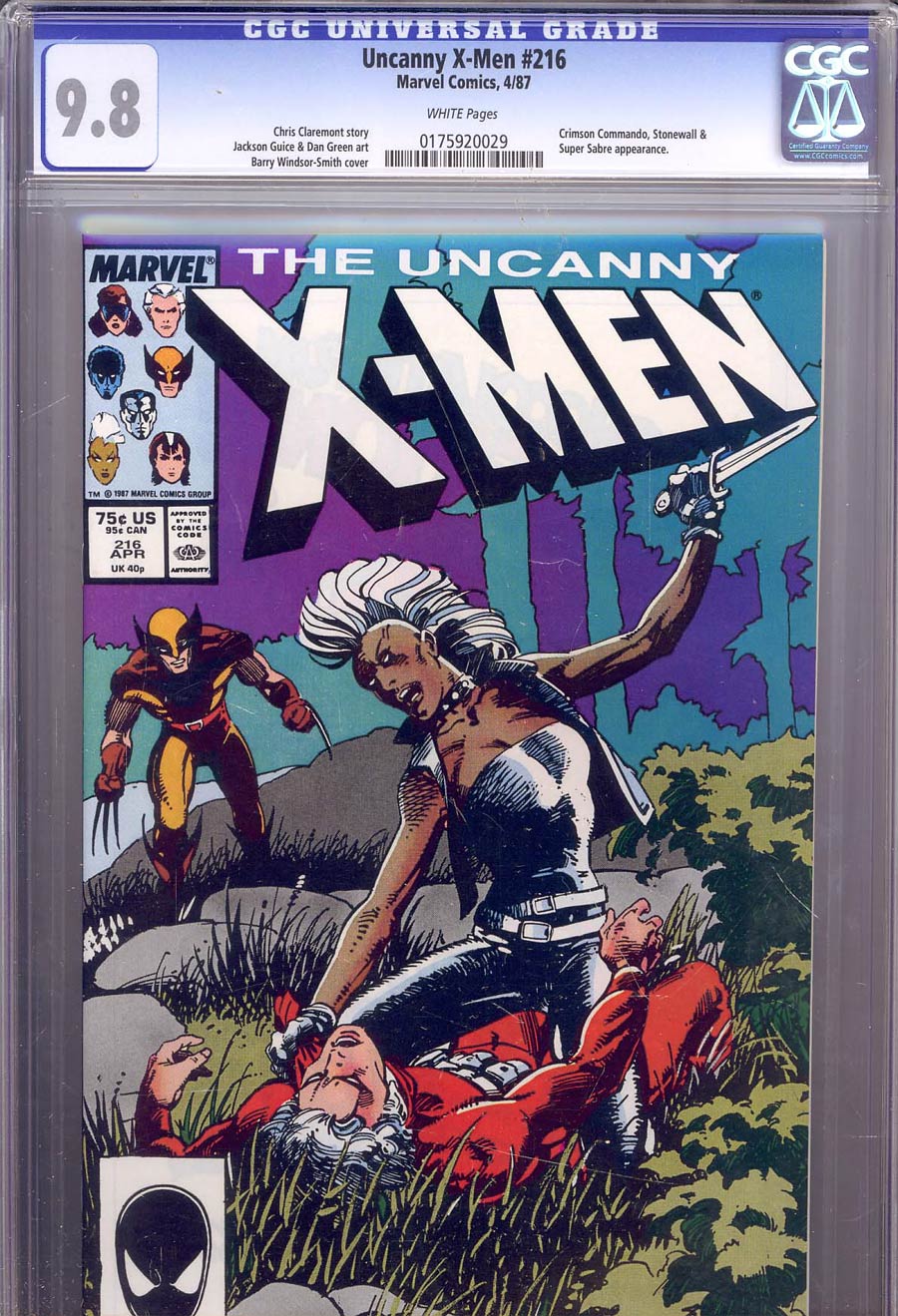 Uncanny X-Men #216 Cover B CGC 9.8