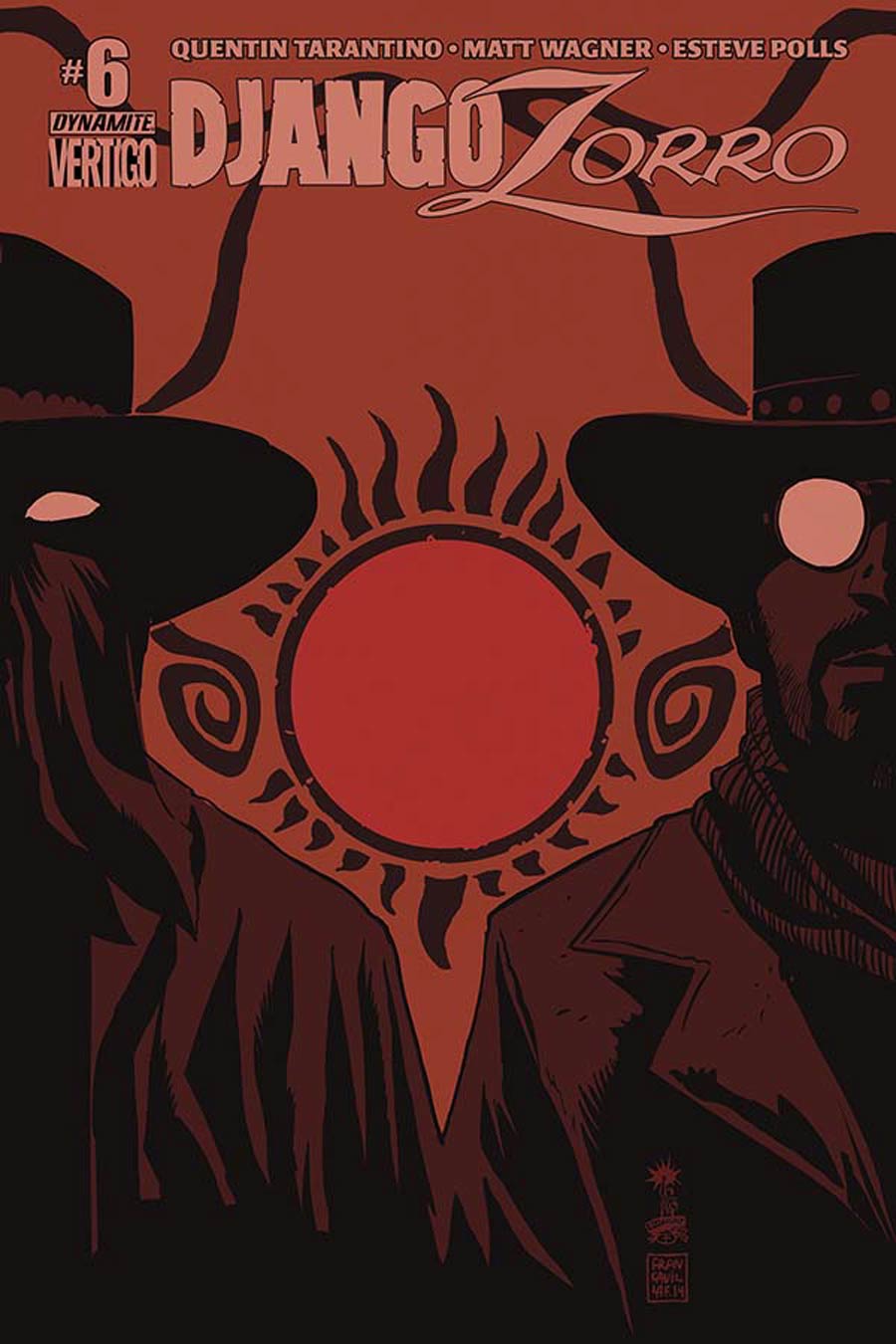 Django Zorro #6 Cover B Variant Francesco Francavilla Cover