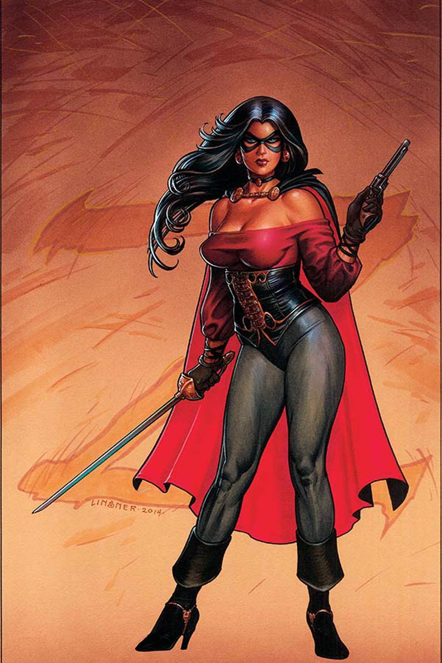 Lady Zorro #1 Cover E High-End Joseph Michael Linsner Virgin Art Ultra-Limited Variant Cover (ONLY 50 COPIES IN EXISTENCE!)