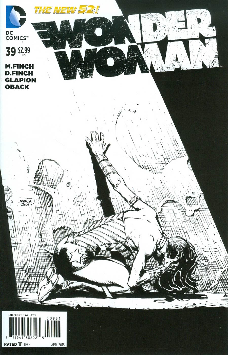 Wonder Woman Vol 4 #39 Cover C Incentive David Finch Sketch Cover