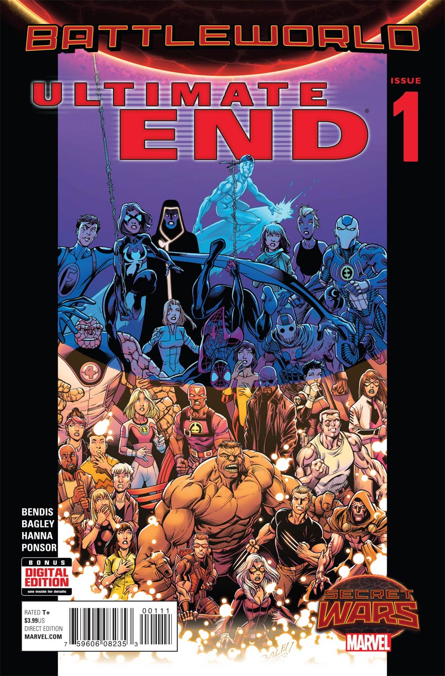 Ultimate End #1 Cover A 1st Ptg Regular Mark Bagley Cover (Secret Wars Battleworld Tie-In)