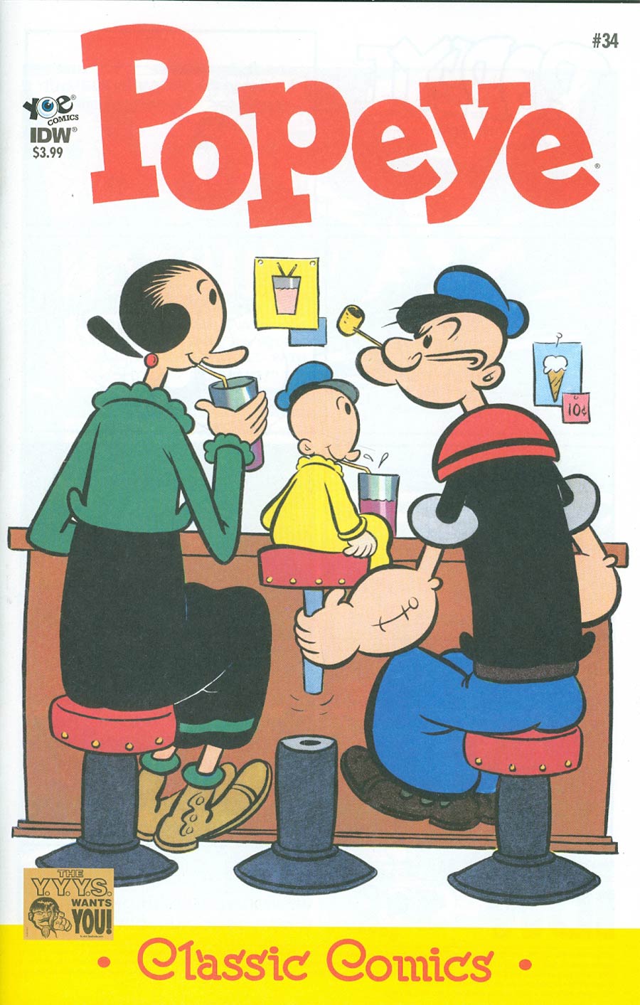 Classic Popeye #34 Cover A Regular Bud Sagendorf Cover