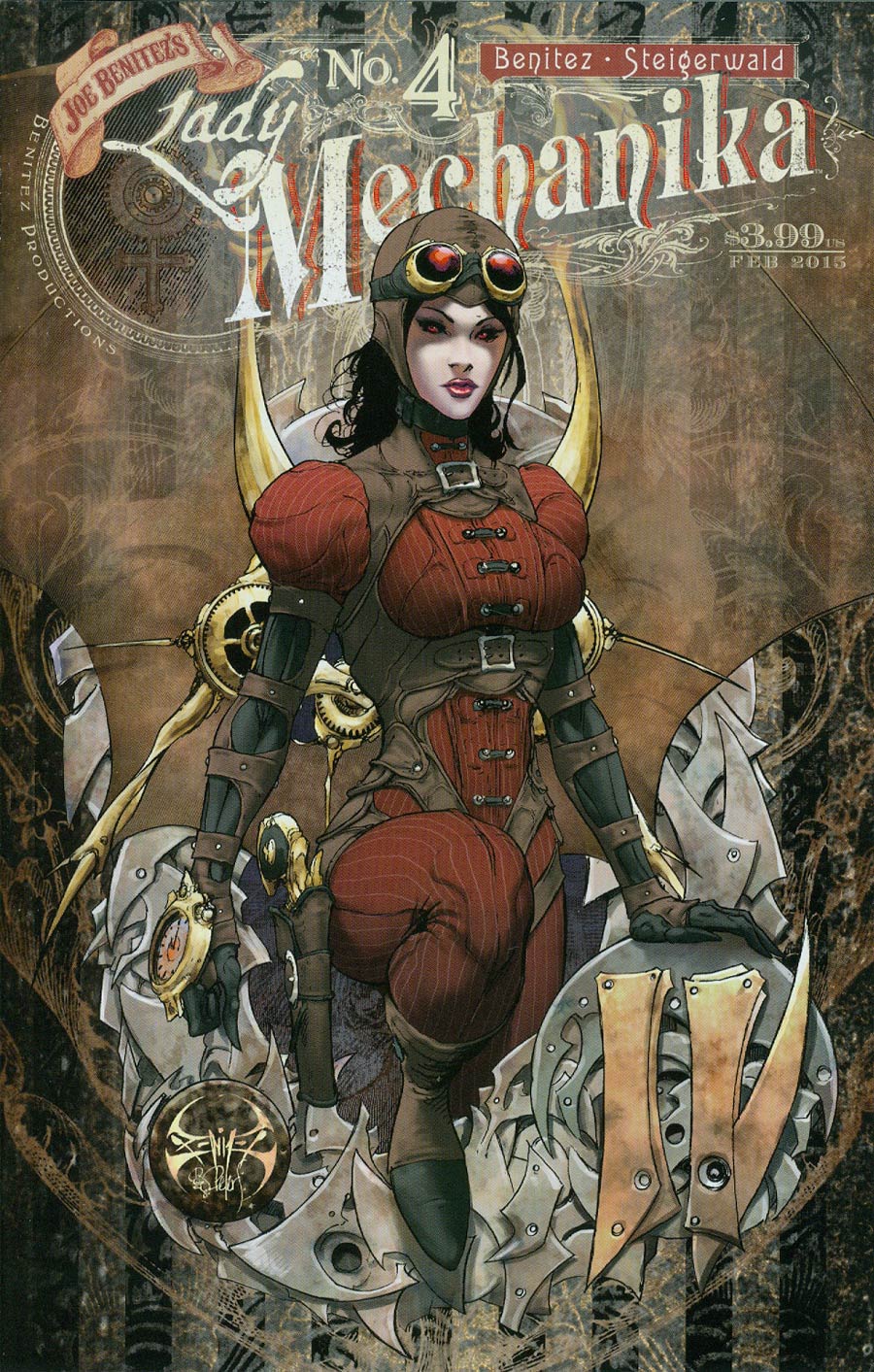 Lady Mechanika #4 Cover A Regular Joe Benitez Cover