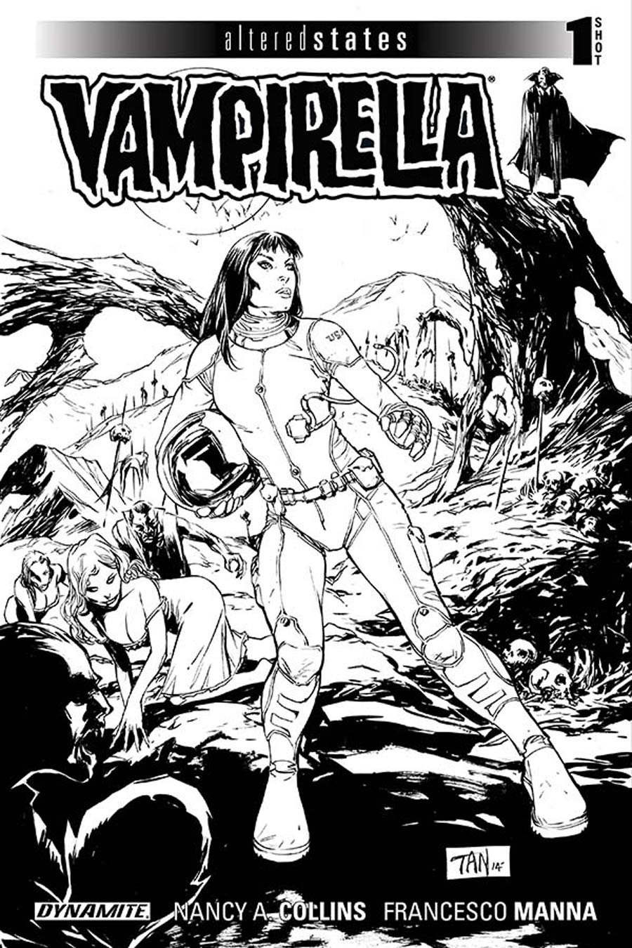 Altered States Vampirella One Shot Cover B Incentive Billy Tan Black & White Cover