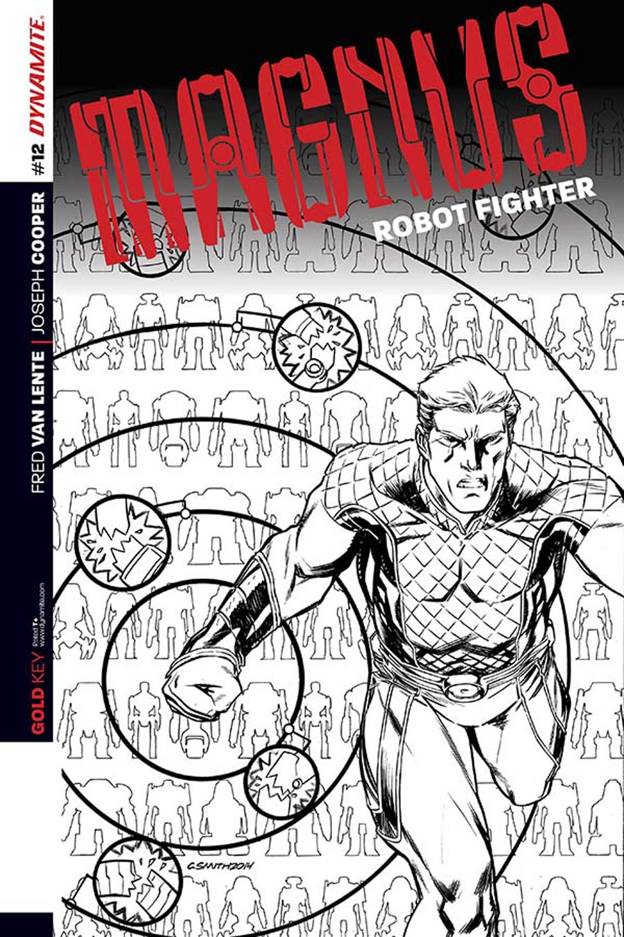 Magnus Robot Fighter Vol 4 #12 Cover D Incentive Cory Smith Black & White Cover