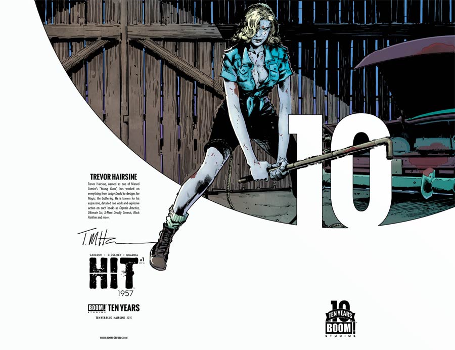 Hit 1957 #1 Cover C Incentive Trevor Hairsine BOOM 10 Years Anniversary Virgin Variant Cover