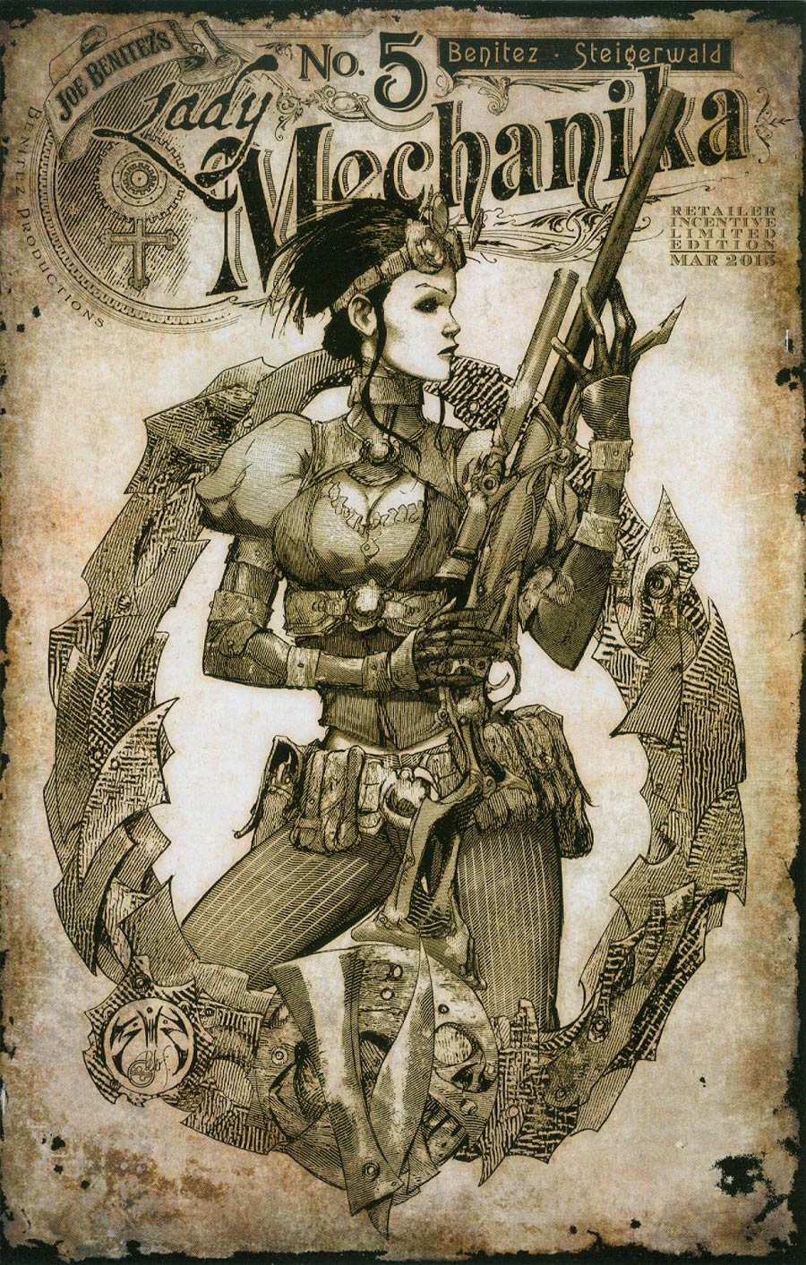 Lady Mechanika #5 Cover C Incentive Joe Benitez Variant Cover