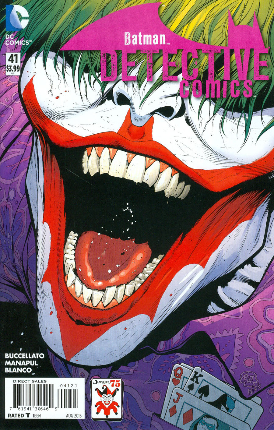 Detective Comics Vol 2 #41 Cover B Variant Patrick Gleason The Joker ...