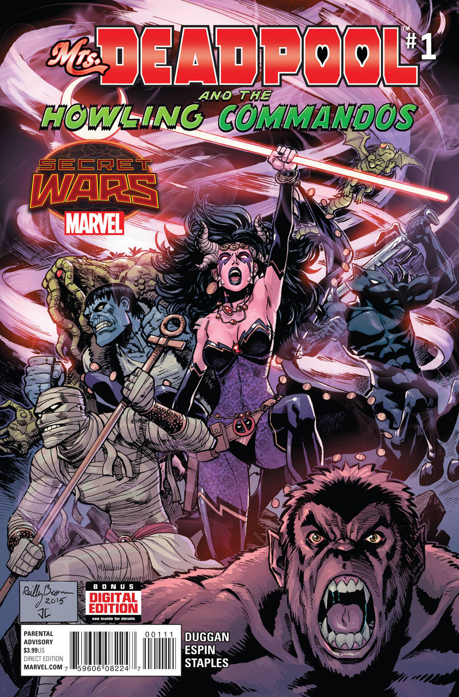 Mrs Deadpool And The Howling Commandos #1 Cover A 1st Ptg Regular Reilly Brown Cover (Secret Wars Warzones Tie-In)