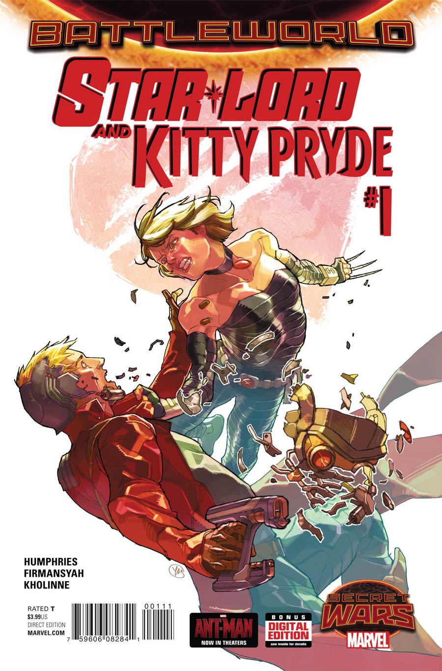 Star-Lord And Kitty Pryde #1 Cover A Regular Yasmine Putri Cover (Secret Wars Battleworld Tie-In)