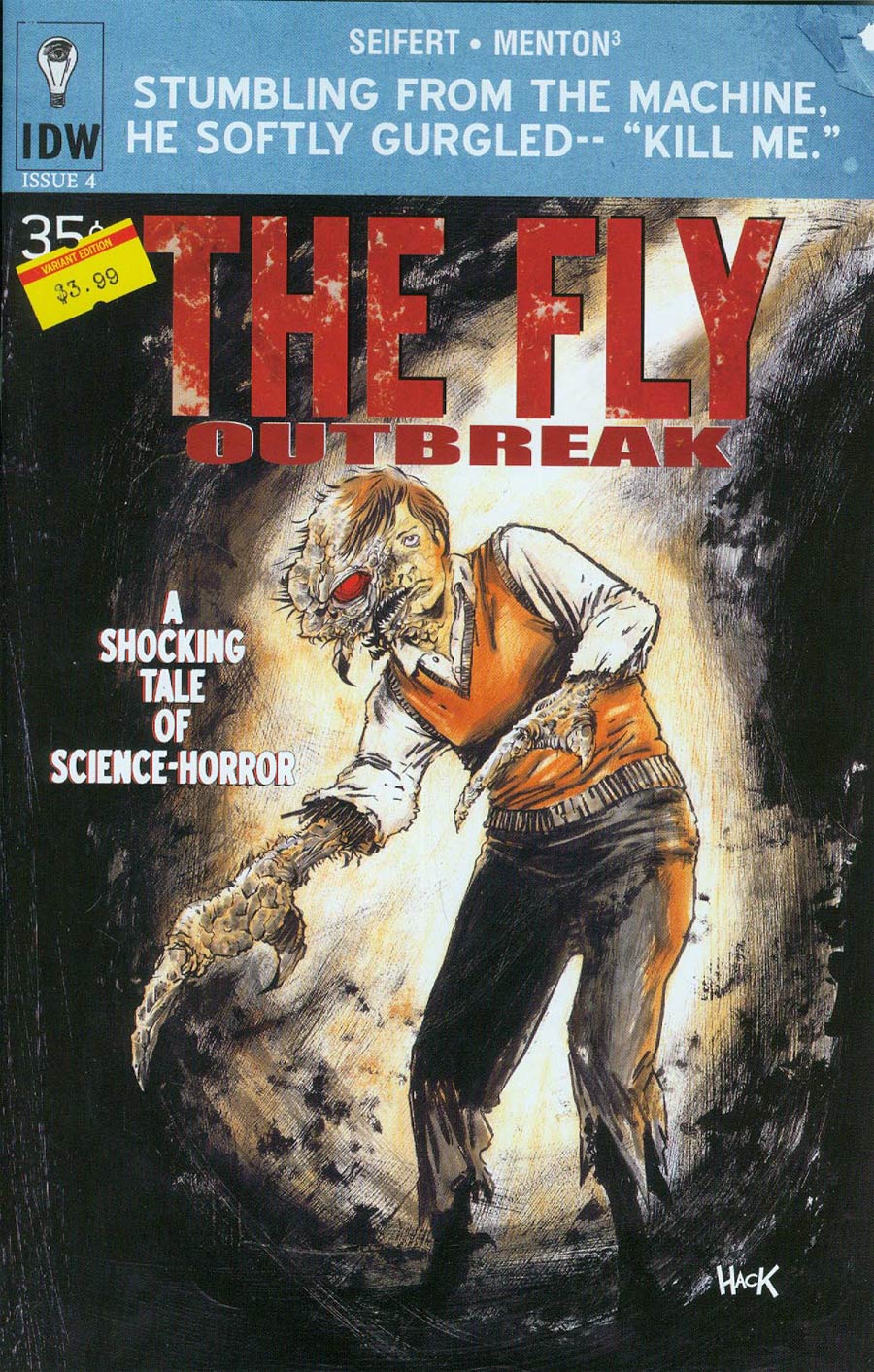 Fly Outbreak #4 Cover B Variant Robert Hack Subscription Cover