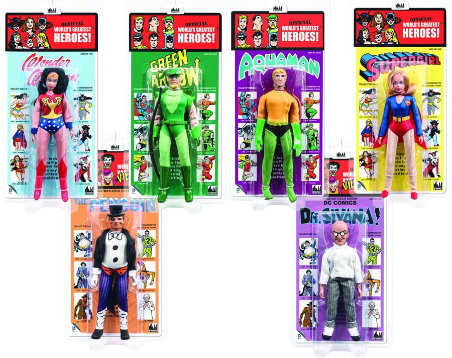 DC Worlds Greatest Heroes And Villains 8-Inch Retro Action Figure Series 2 Assortment Case