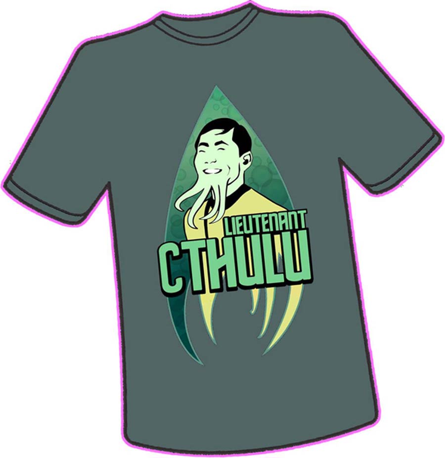 Lieutenant Cthulu T-Shirt XXX-Large