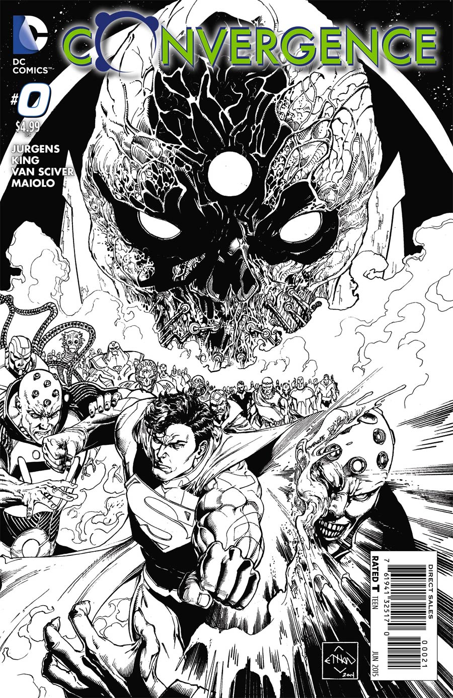 Convergence #0 Cover C Incentive Ethan Van Sciver Sketch Cover