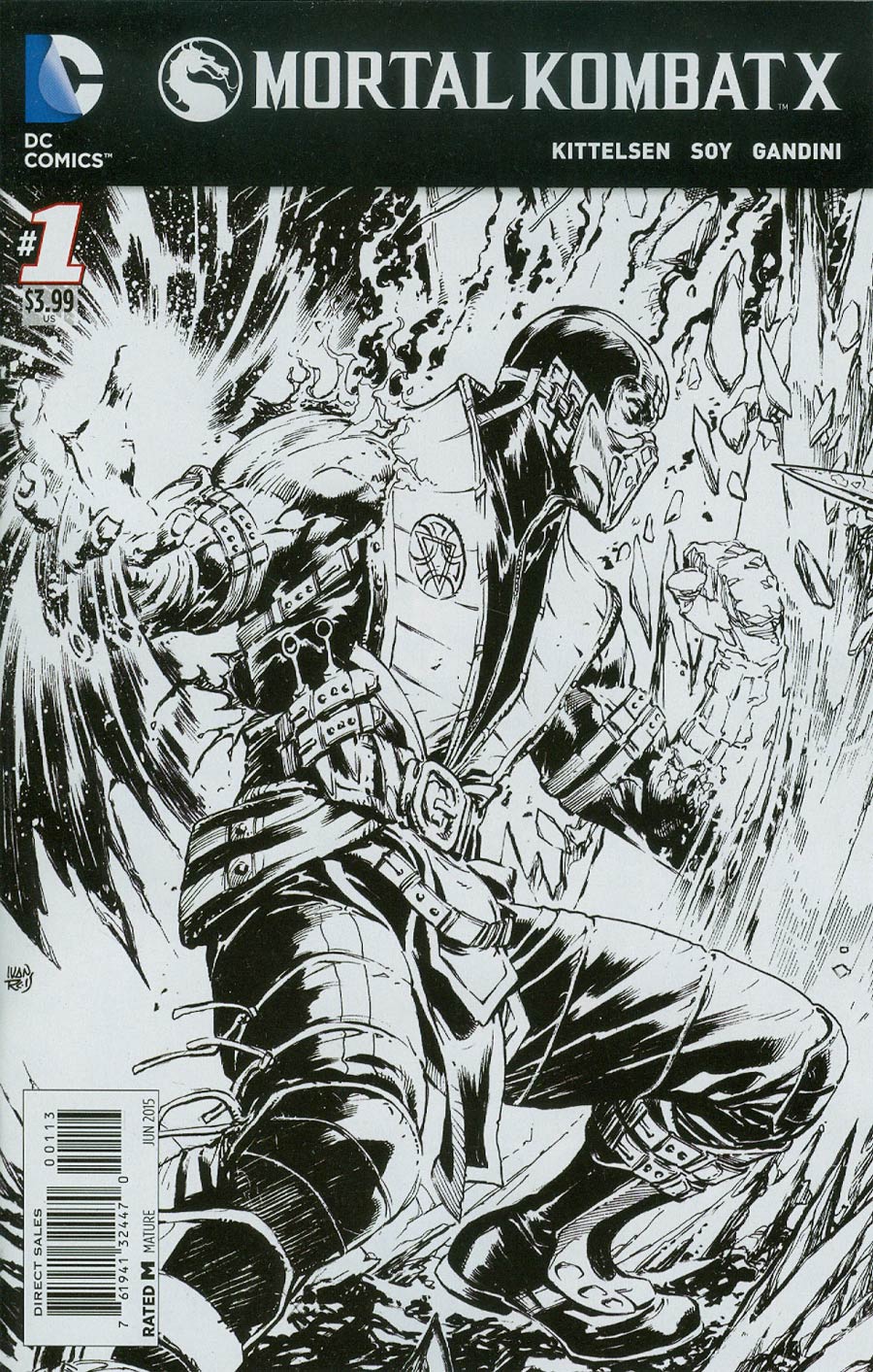 Mortal Kombat X #1 Cover E 3rd Ptg Ivan Reis Variant Cover