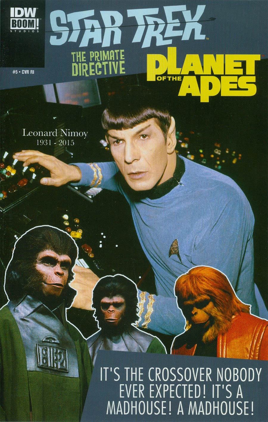 Star Trek Planet Of The Apes #5 Cover C Incentive Gold Key-Style Photo Variant Cover