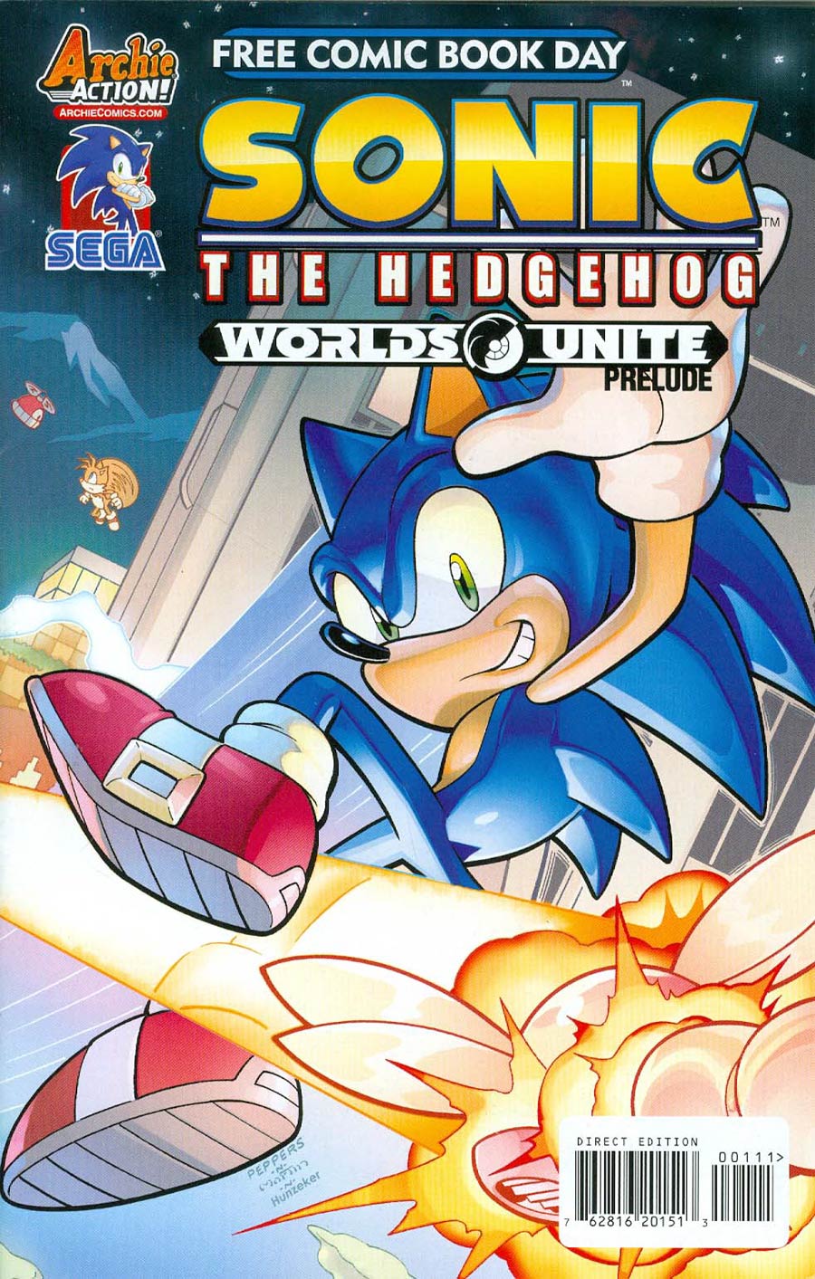 FCBD 2015 Sonic The Hedgehog / Mega Man Worlds Unite Flipbook