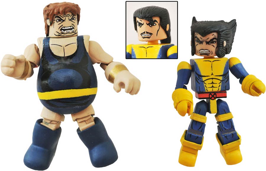 Marvel Minimates Series 60 X-Men vs Brotherhood Wolverine With Forge Parts & Blob 2-Pack